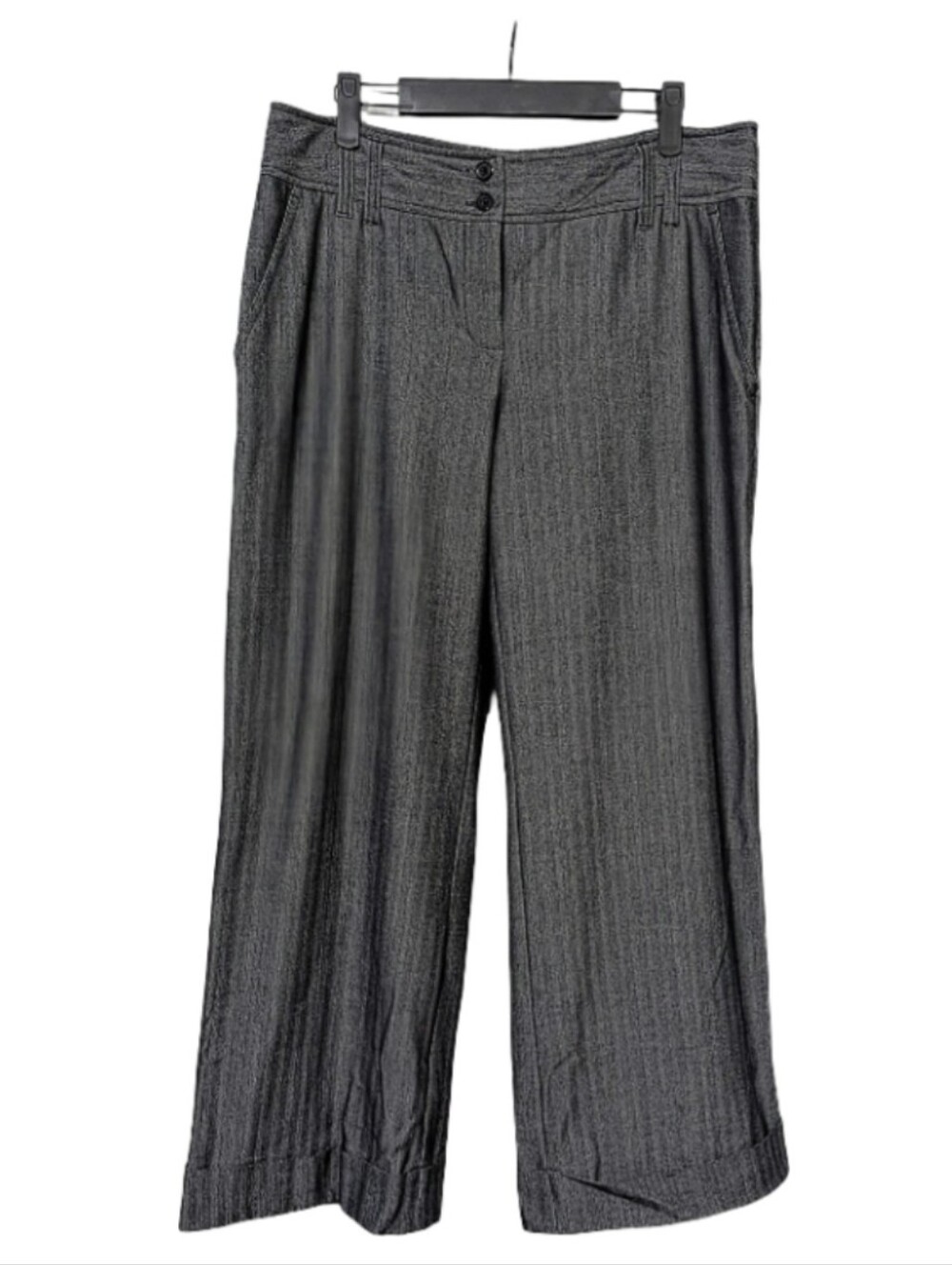 Michael Kors Wide Leg Gray Pinstripe Women’s Pants Size: 10